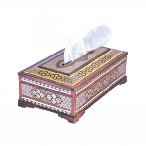 جعبه خاتمکاری جا دستمال کاغذی